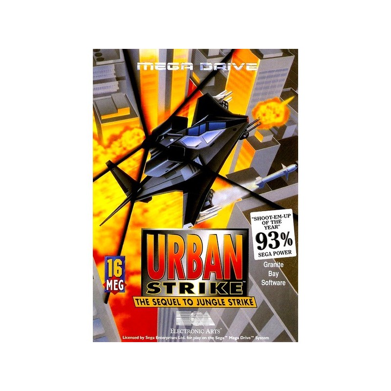 Urban Strike : The Sequel to Jungle Strike - MEGADRIVE