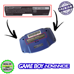 Replacement Label Sticker for GBA